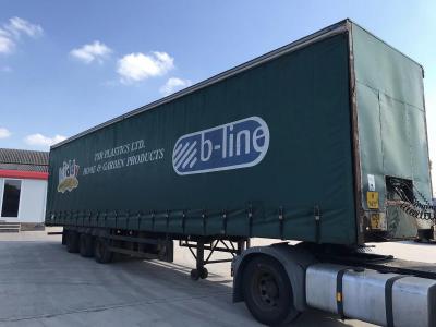York Curtainsider Low Ride Tri Axle Trailer Tidy Condition Year : 1990